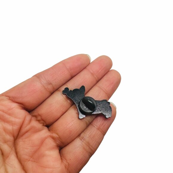 ⭐Pin Broch Enamel Corgi Dog with Butterfly Dog Lovers Broch Tricolor New⭐ - Picture 3 of 5